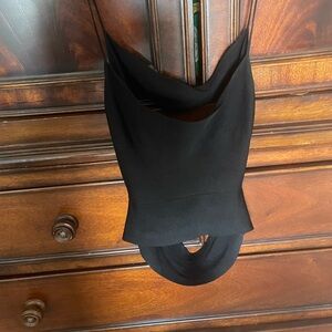 Vintage Moschino spaghetti strap black top